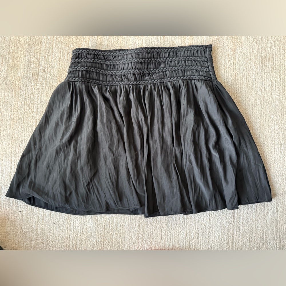 Black Pleated Ramy Brook Skirt